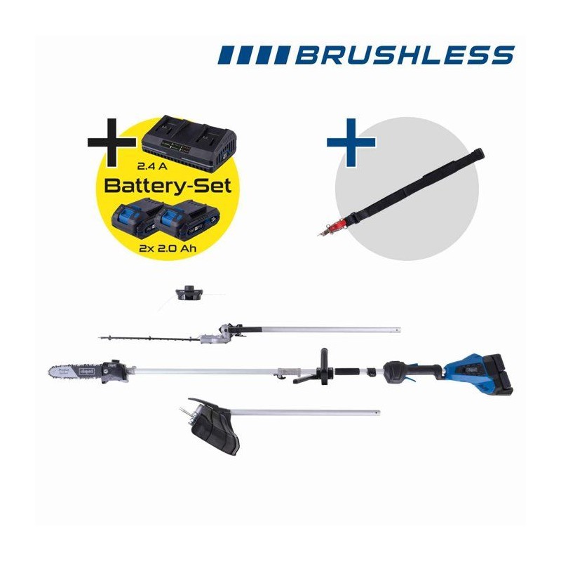 Outil multifonction 4 en 1 sans fil SCHEPPACH - BC-MFH400-X - SET S2.5