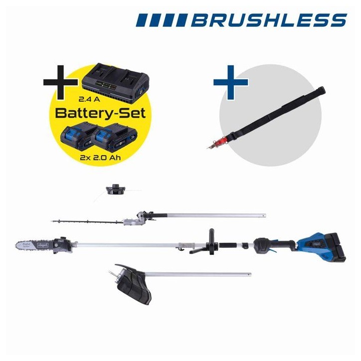 Outil multifonction 4 en 1 sans fil SCHEPPACH - BC-MFH400-X - SET S2.5 2 batteries 20V + chargeur Outil multifonction 4 en 1 sans fil SCHEPPACH - BC-MFH400-X - SET S2.5 2 batteries 20V + chargeur