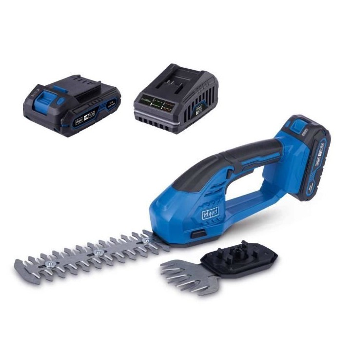 Coupe-bordure/taille-haies sans fil SCHEPPACH C-HTGS200-X - Set S - 2 en 1 - Batterie 20V IXES 2Ah + chargeur Coupe-bordure/taille-haies sans fil SCHEPPACH C-HTGS200-X - Set S - 2 en 1 - Batterie 20V IXES 2Ah + chargeur