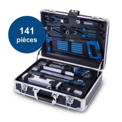 Mallette a outils SCHEPPACH - TB200 - 141 pieces - Outils en acier chr