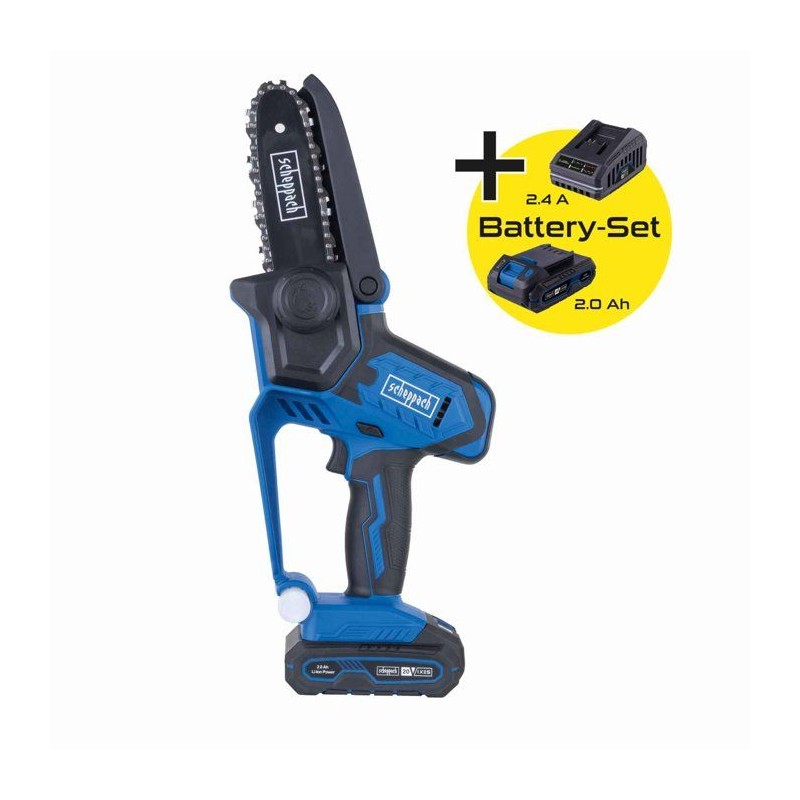 Scie de jardin sans fil SCHEPPACH C-PS100-X - SET S - Batterie 20V IXE