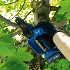 Scie de jardin sans fil SCHEPPACH C-PS100-X - SET S - 2 batteries 20V IXES 2 Ah + chargeur double