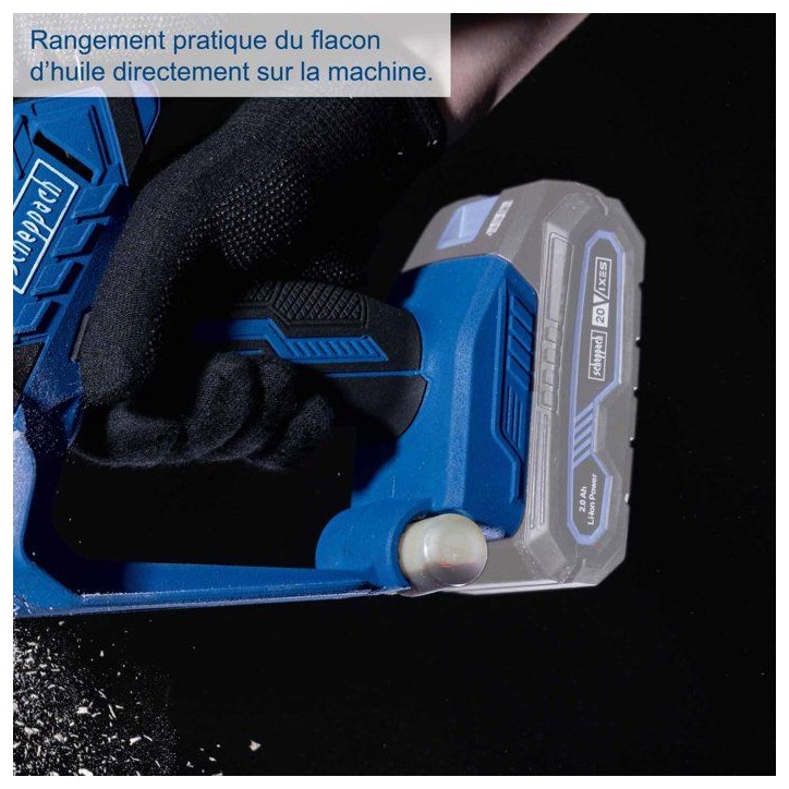 Scie de jardin sans fil SCHEPPACH C-PS100-X - SET S - 2 batteries 20V IXES 2 Ah + chargeur double