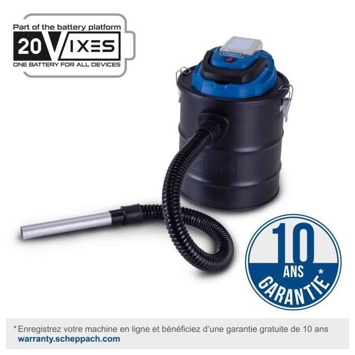 Aspirateur a cendres sans fil avec starterkit 2Ah C-AVC15-X - Set S - SCHEPPACH Aspirateur a cendres sans fil avec starterkit 2Ah C-AVC15-X - Set S - SCHEPPACH