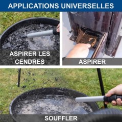Aspirateur a cendres sans fil avec starterkit 2Ah C-AVC15-X - Set S -