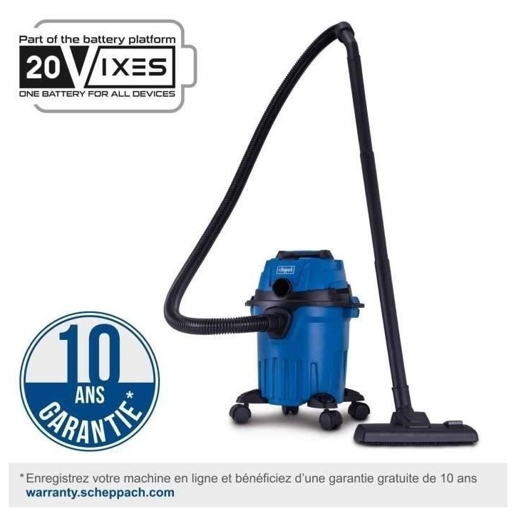 Aspirateur eau et poussiere sans fil avec starterkit 4Ah C-NTS15-X SET L - SCHEPPACH Aspirateur eau et poussiere sans fil avec starterkit 4Ah C-NTS15-X SET L - SCHEPPACH