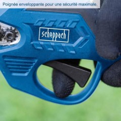 Sécateur sans fil SCHEPPACH - BC-PRS28-X - Coupe 28 mm - Batterie 20V 2Ah IXES + chargeur