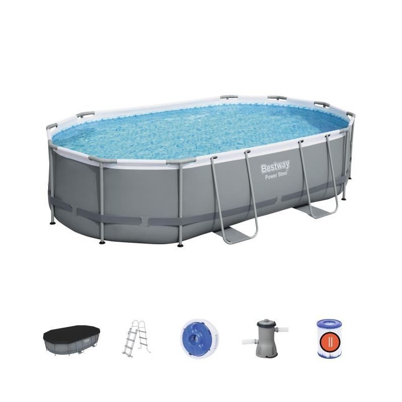 Kit Piscine hors sol tubulaire BESTWAY - Power Steel™- 488 x 305 x 1 Kit Piscine hors sol tubulaire BESTWAY - Power Steel™- 488 x 305 x 1