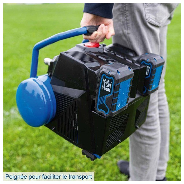 Compresseur sans fil avec starterkit 2Ah + batterie 2Ah C-ACT160/6-X - Set 2.5 - SCHEPPACH Compresseur sans fil avec starterkit 2Ah + batterie 2Ah C-ACT160/6-X - Set 2.5 - SCHEPPACH
