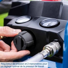 Compresseur sans fil avec starterkit 2Ah + batterie 2Ah C-ACT160/6-X -
