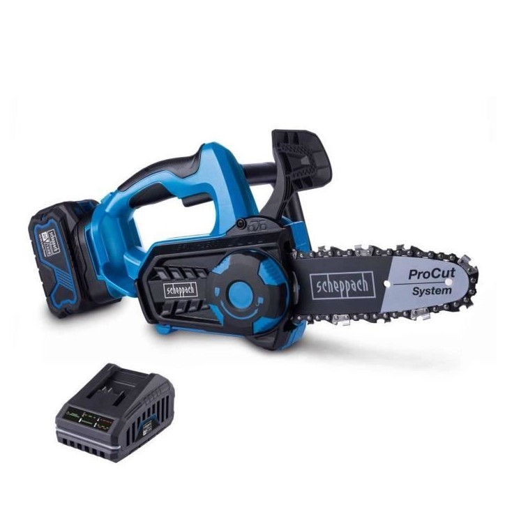 Tronçonneuse sans fil SCHEPPACH BC-TCS200-X - SET L - 20cm - Batterie 4Ah + 1 chargeur 2.4A