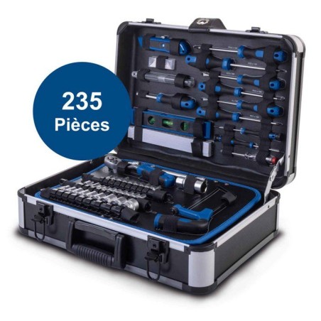 Mallette a outils SCHEPPACH - TB220 - 235 pieces - Outils en acier chr