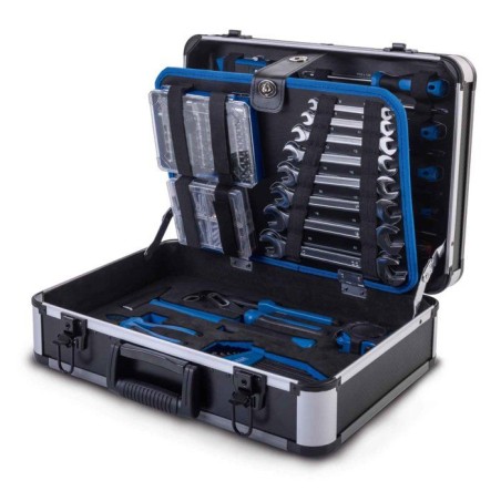Mallette a outils SCHEPPACH - TB220 - 235 pieces - Outils en acier chrome vanadium - Mallette en aluminium