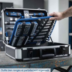 Mallette a outils SCHEPPACH - TB220 - 235 pieces - Outils en acier chr