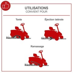 TONDEUSE AUTOPORTEE – RIDER THERMIQUE - MR230-61- 61cm – 224CC –