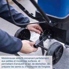 Motobineuse sans fil SCHEPPACH - BC-MT300-X Set S - Largeur travail 30