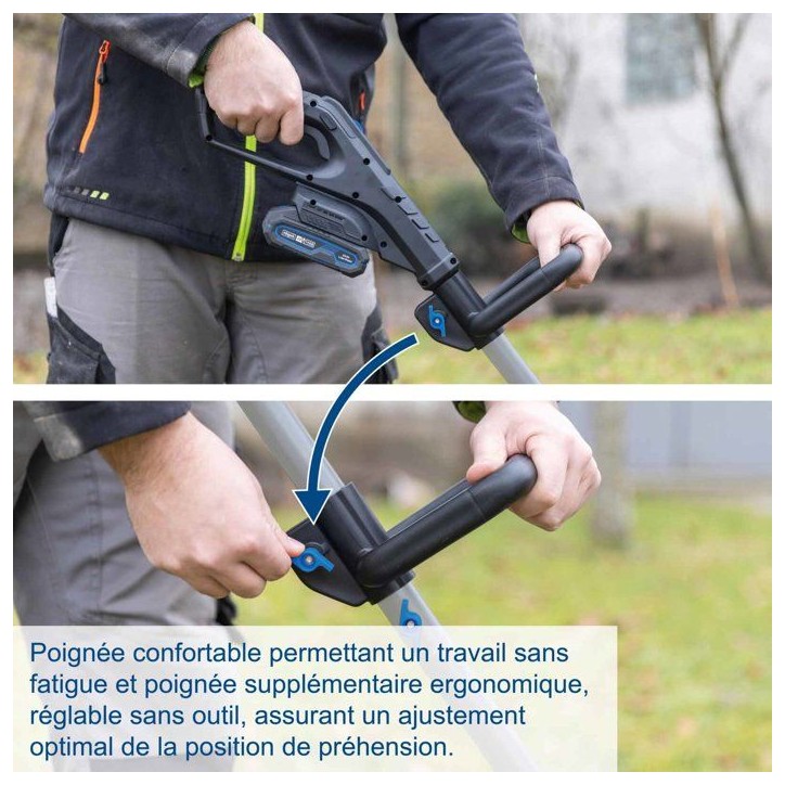 Motobineuse sans fil SCHEPPACH - BC-MT200-X Set S - Largeur travail 20 cm - 4 lames - Batterie 2.0Ah 20V IXES + chargeur 2.4A