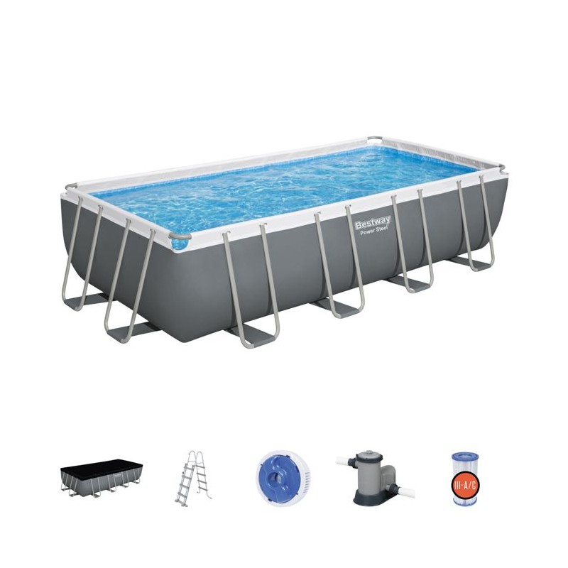 Piscine Hors-sol Tubulaire Bestway Power Steel 549x274x122 cm Épurate Piscine Hors-sol Tubulaire Bestway Power Steel 549x274x122 cm Épurate