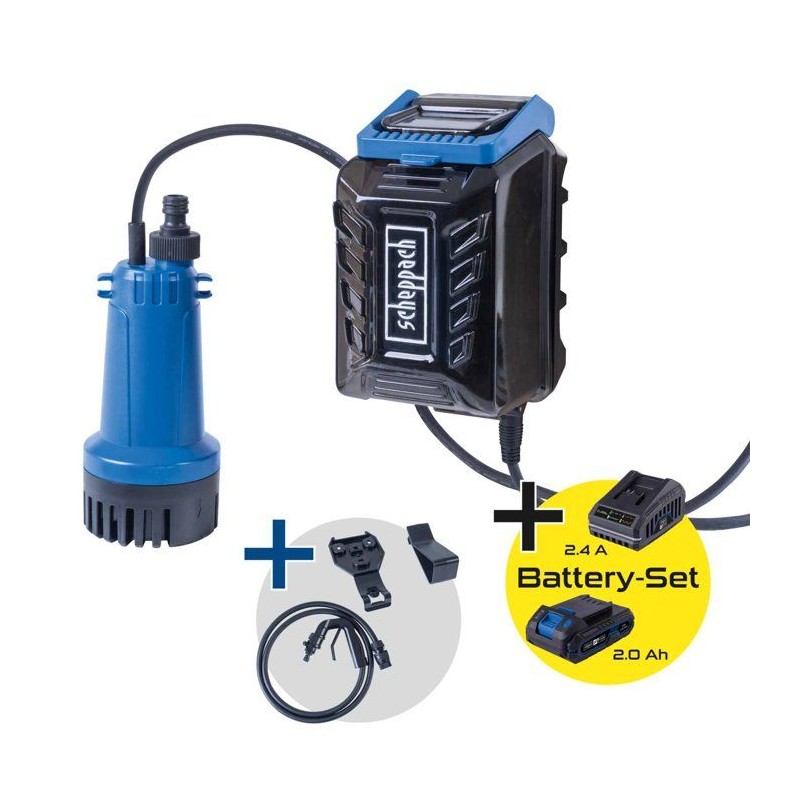 Pompe pour collecteur d'eau de pluie SCHEPPACH -  C-RBP2000-X - Set S