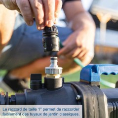 Pompe de jardin SCHEPPACH - C-GP3000-X - Set S - 3000L/h - 2 batteries 2.0Ah 20V IXES + chargeur 2.4A