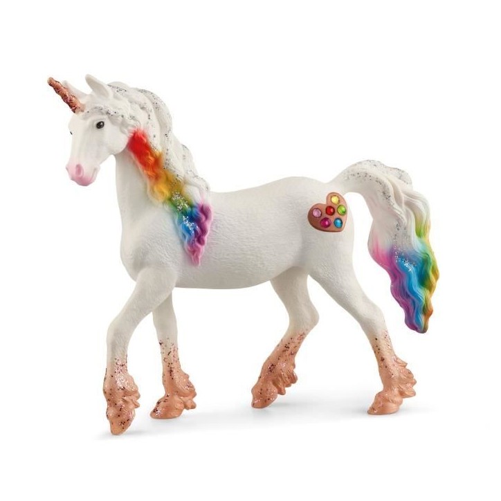 Figurine - SCHLEICH - Licorne arc-en-ciel, femelle - Gamme bayala Figurine - SCHLEICH - Licorne arc-en-ciel, femelle - Gamme bayala