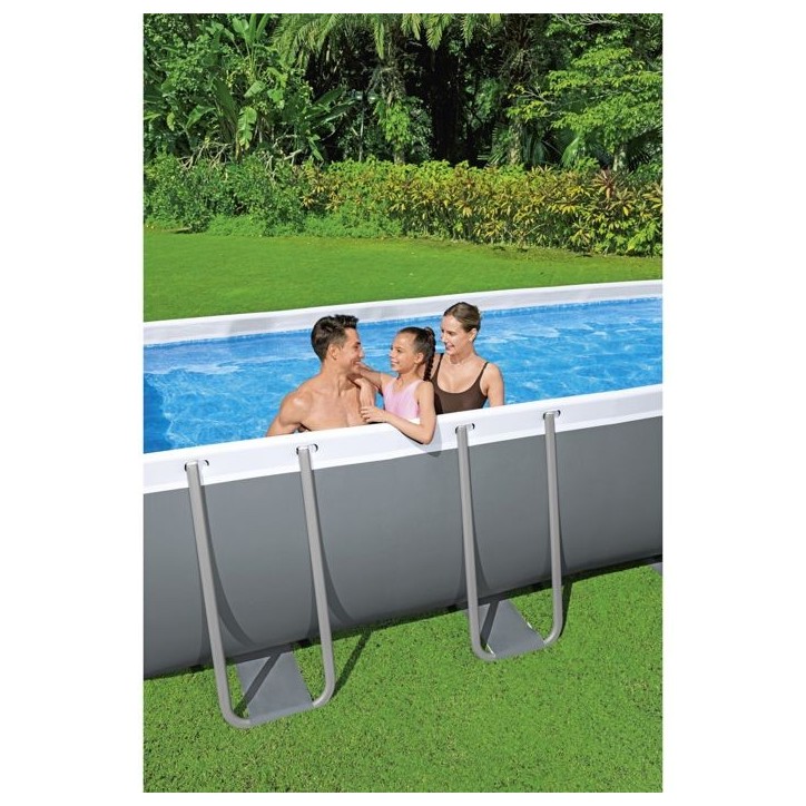 Piscine Hors-sol Tubulaire Bestway Power Steel 549x274x122 cm Épurateur a Cartouche de 5 678 L/H Bâche et Échelle