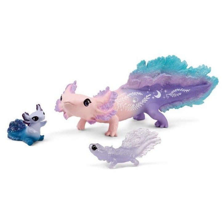 Figurine Animaux Marins - Coffret avec Salamandre Axolotl - Assortiment de 3 Jouets Schleich avec Maman et Bébé Axolotl - a of Figurine Animaux Marins - Coffret avec Salamandre Axolotl - Assortiment de 3 Jouets Schleich avec Maman et Bébé Axolotl - a of