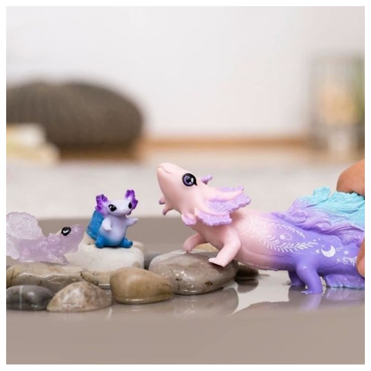 Figurine Animaux Marins - Coffret avec Salamandre Axolotl - Assortiment de 3 Jouets Schleich avec Maman et Bébé Axolotl - a of Figurine Animaux Marins - Coffret avec Salamandre Axolotl - Assortiment de 3 Jouets Schleich avec Maman et Bébé Axolotl - a of
