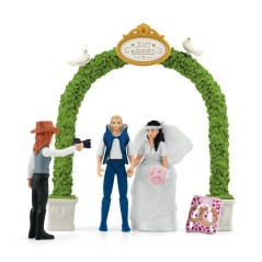 Figurine La caleche des mariés, des 5 ans, schleich 42641 HORSE CLUB,