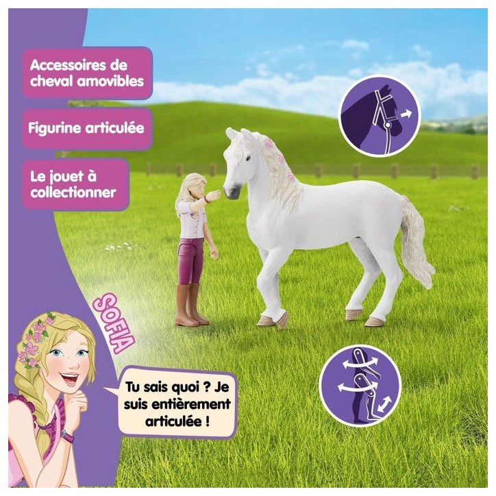 Figurines Sofia et Blossom, SCHLEICH 42713 Horse Club, Des 4 ans