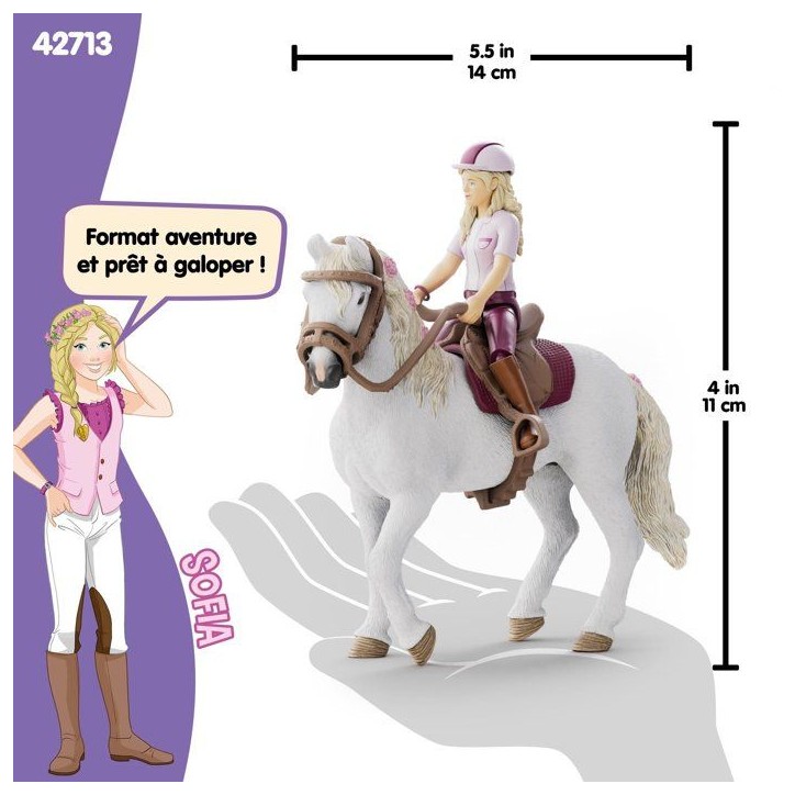 Figurines Sofia et Blossom, SCHLEICH 42713 Horse Club, Des 4 ans