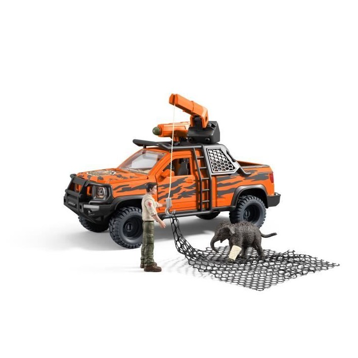 Figurine Aventures en 4x4 dans la jungle, Schleich 42720 Gamme Wild Life Figurine Aventures en 4x4 dans la jungle, Schleich 42720 Gamme Wild Life