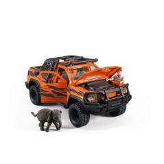 Figurine Aventures en 4x4 dans la jungle, Schleich 42720 Gamme Wild Li