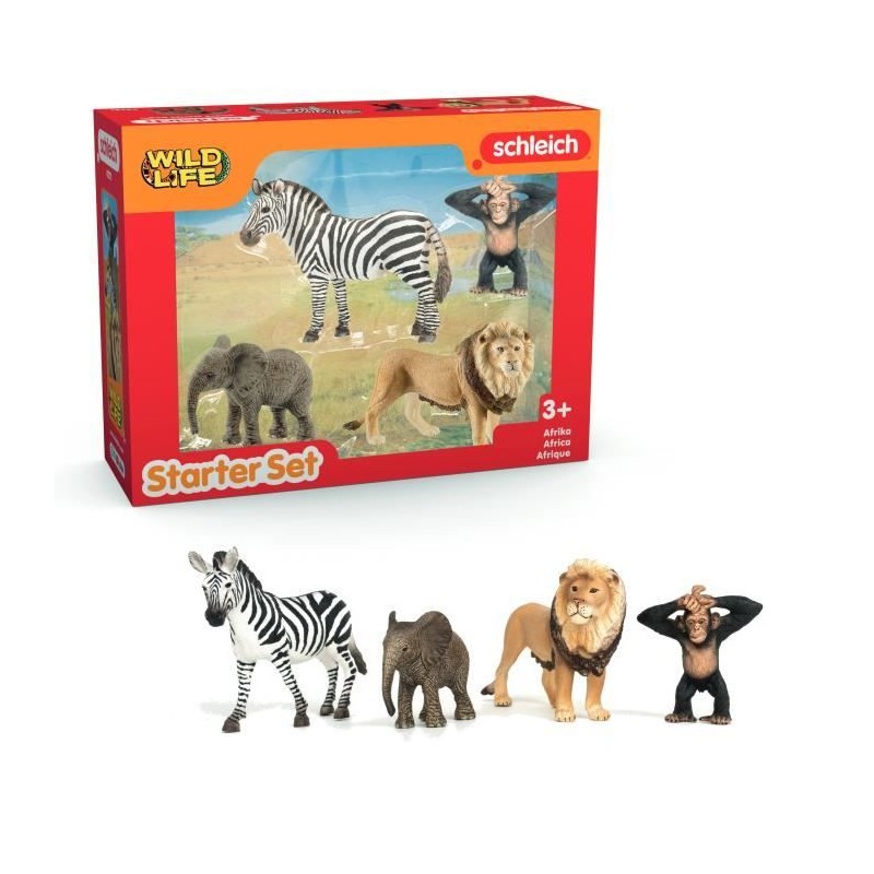 Mes Premiers Animaux d'Afrique, Figurines d'animaux, SCHLEICH 42721 Wi