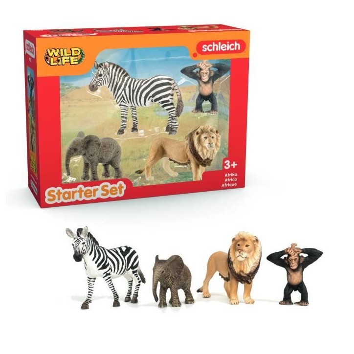 Mes Premiers Animaux d'Afrique, Figurines d'animaux, SCHLEICH 42721 Wild Life, des 5 ans Mes Premiers Animaux d'Afrique, Figurines d'animaux, SCHLEICH 42721 Wild Life, des 5 ans