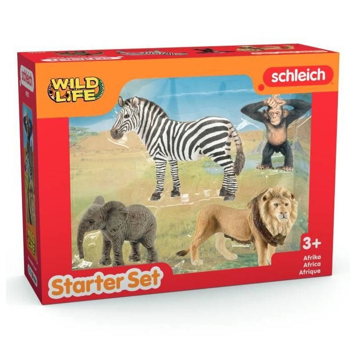Mes Premiers Animaux d'Afrique, Figurines d'animaux, SCHLEICH 42721 Wild Life, des 5 ans Mes Premiers Animaux d'Afrique, Figurines d'animaux, SCHLEICH 42721 Wild Life, des 5 ans