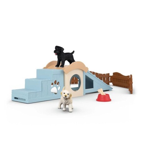 Figurine Aventure amusante pour les chiots, Schleich 42763 Farm World