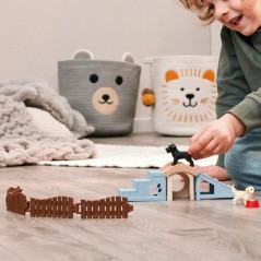 Figurine Aventure amusante pour les chiots, Schleich 42763 Farm World