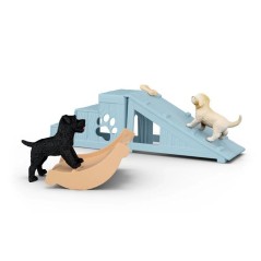 Figurine Aventure amusante pour les chiots, Schleich 42763 Farm World