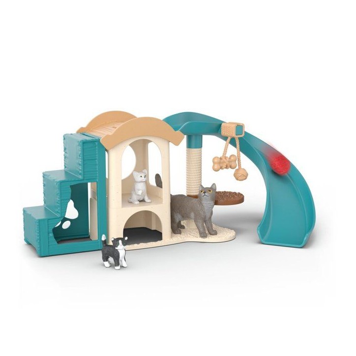 Figurine Jeux pour chats, Schleich 42764 Farm World, des 3 ans