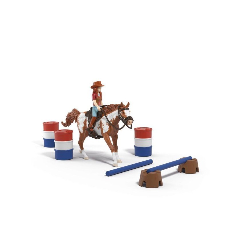 Figurine L'aventure western de Hannah, Schleich 42775 Horse Club, des