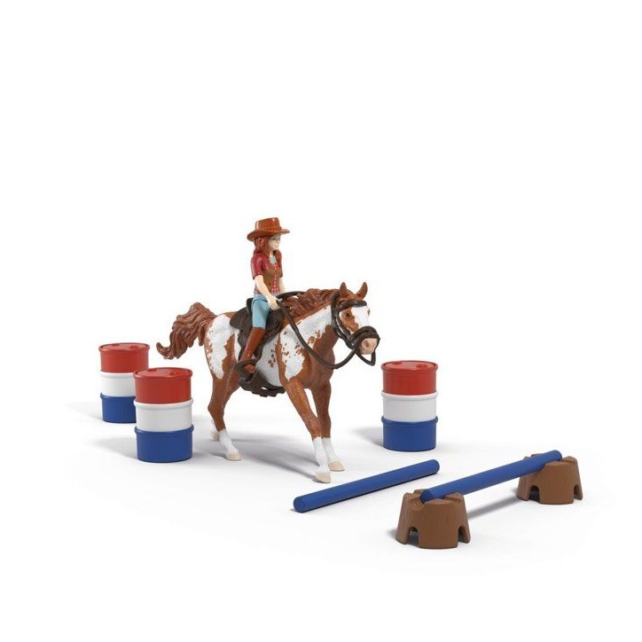 Figurine L'aventure western de Hannah, Schleich 42775 Horse Club, des 5 ans