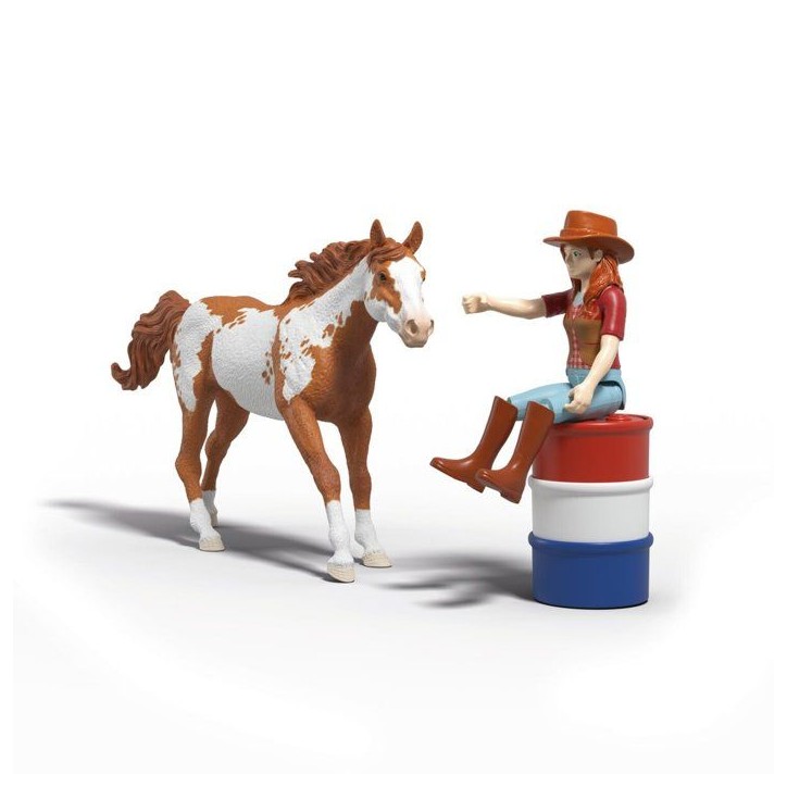Figurine L'aventure western de Hannah, Schleich 42775 Horse Club, des 5 ans