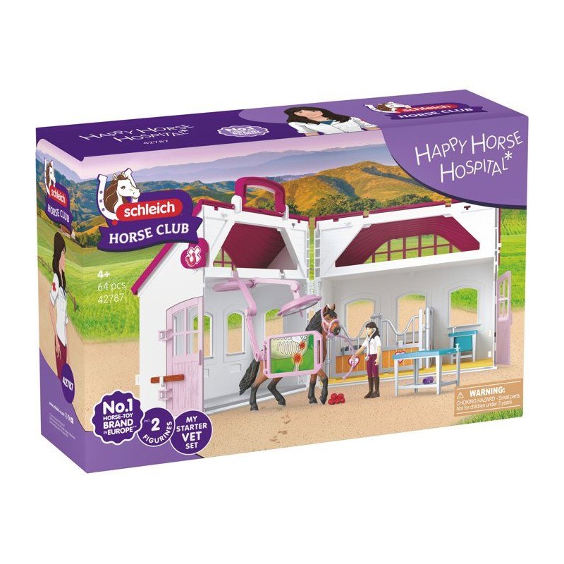 Figurine Clinique vétérinaire pour chevaux, Schleich 42787 Horse Clu