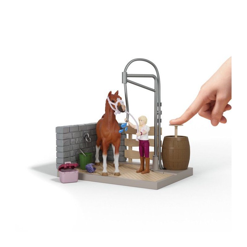 Coffret Aire de Lavage de Sofia, Schleich 42792 Horse Club, 26 pieces,