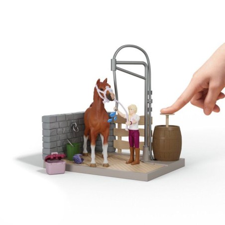 Coffret Aire de Lavage de Sofia, Schleich 42792 Horse Club, 26 pieces,