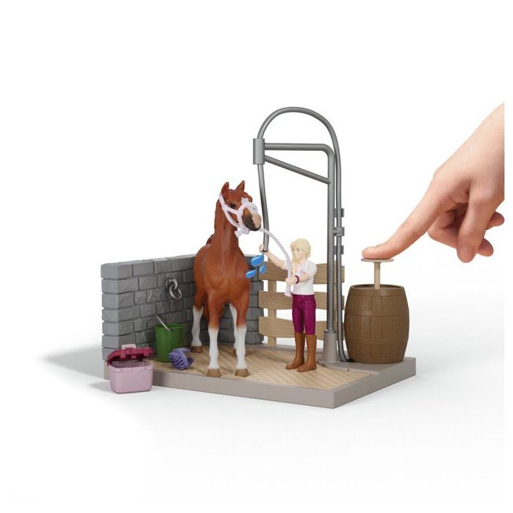 Coffret Aire de Lavage de Sofia, Schleich 42792 Horse Club, 26 pieces, Figurine mobile & accessoires, Jouet équestre, des 5 ans Coffret Aire de Lavage de Sofia, Schleich 42792 Horse Club, 26 pieces, Figurine mobile & accessoires, Jouet équestre, des 5 ans