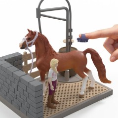 Coffret Aire de Lavage de Sofia, Schleich 42792 Horse Club, 26 pieces,