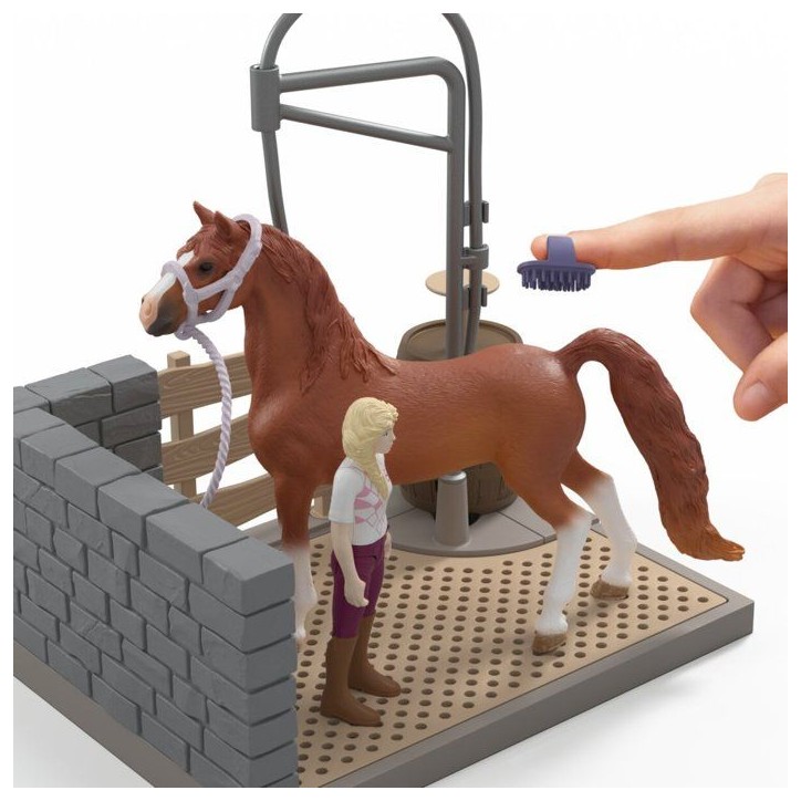 Coffret Aire de Lavage de Sofia, Schleich 42792 Horse Club, 26 pieces, Figurine mobile & accessoires, Jouet équestre, des 5 ans Coffret Aire de Lavage de Sofia, Schleich 42792 Horse Club, 26 pieces, Figurine mobile & accessoires, Jouet équestre, des 5 ans