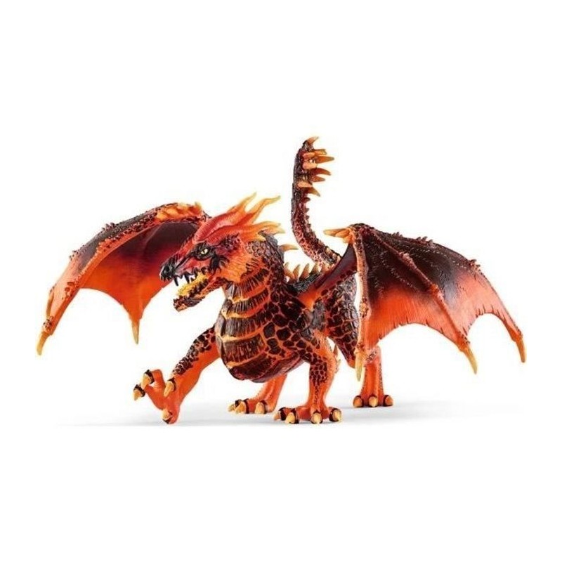 Dragon de lave,Figurine dragon schleich avec des parties mobiles, Drag